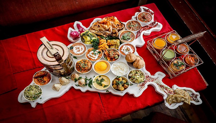 Delicious Indian thali from different Indian states- Indian Food