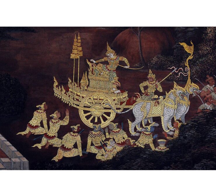 Ramayana Adorns the Walls of Thailand’s Buddhist Temple