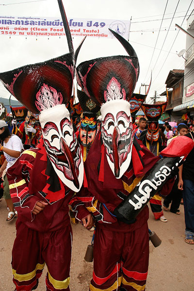 Ghosts at Phi Ta Khon Festival